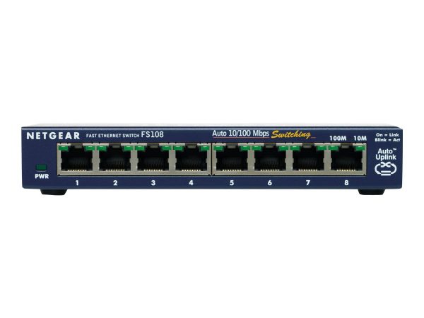 NETGEAR FS108 10/100 Desktop Switch - switch - 8 ports (NET-FS108NA)
