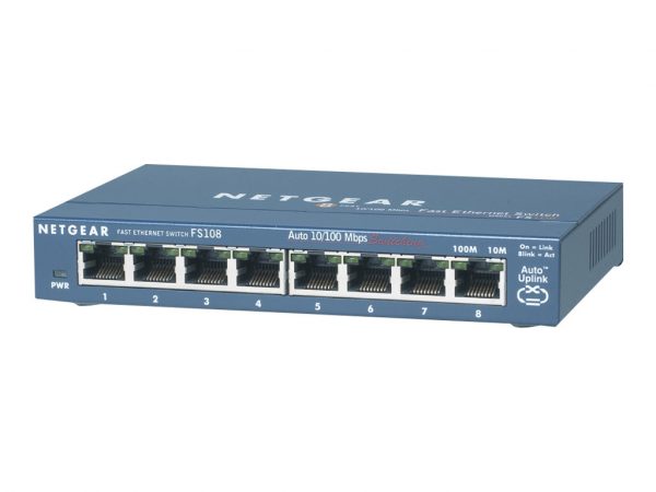 NETGEAR FS108 10/100 Desktop Switch - switch - 8 ports (NET-FS108NA)