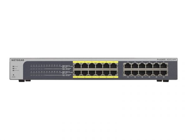 NETGEAR Plus JGS524PE - switch - 24 ports - managed - rack (NET-JGS524PE-100NAS)