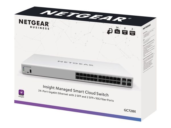 NETGEAR Smart Managed Pro GC728X - switch - 24 ports - smart (NET-GC728X-100NAS)