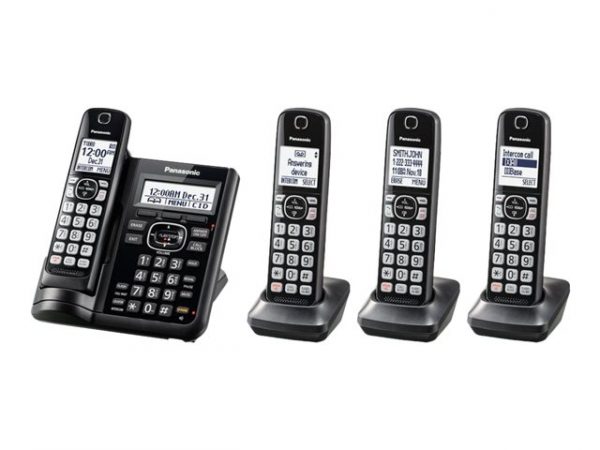 Panasonic KX-TGF544B - cordless phone - answering system - with Blu (KX-TGF544B)