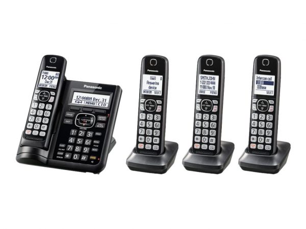 Panasonic KX-TGF544B - cordless phone - answering system - with Blu (KX-TGF544B)