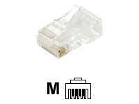 Steren Round-Stranded Plug - network connector - clear (ST-301-172-25)