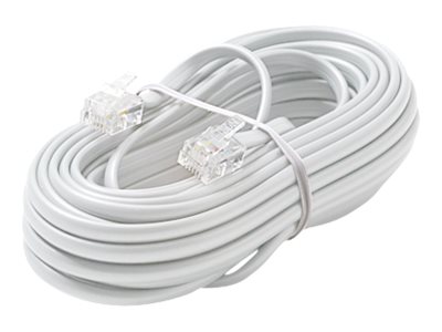 Steren phone cable - 15 ft - white (ST-304-015WH)