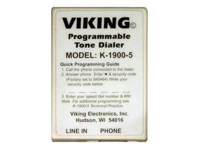 NEW Viking  K-1900-5 Hot Line touch Tone Dialer Programmable 