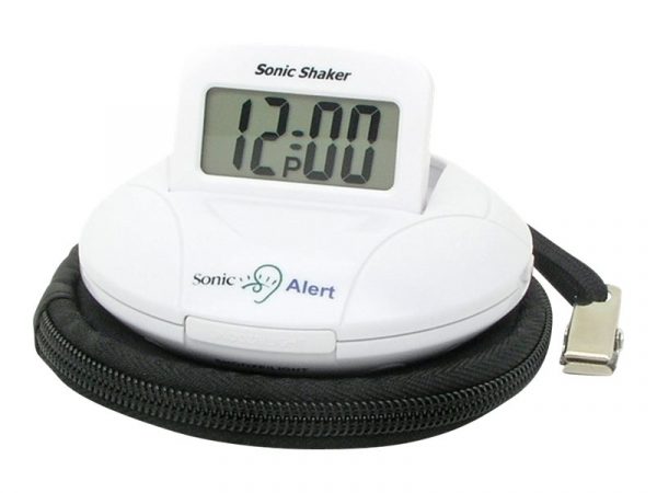 Sonic Alert Sonic Shaker - alarm clock - round - electronic - deskto (SA-SBP100)