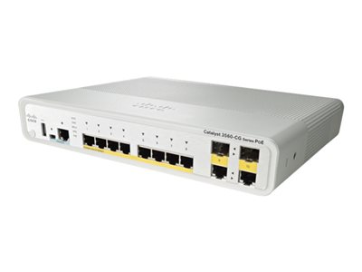 Cisco Catalyst Compact 3560C-12PC-S - switch - 12 ports - man (WS-C3560C-12PC-S)