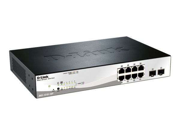 D-Link Web Smart DGS-1210-10P - switch - 10 ports - managed (DGS-1210-10P)