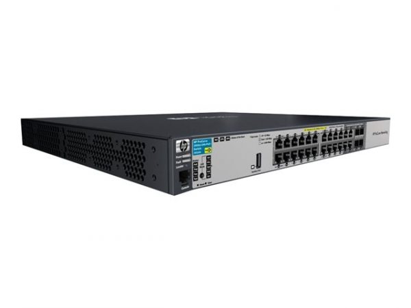 HPE 3500-24G-PoE+ yl Switch - switch - 24 ports - managed - rack-mountable