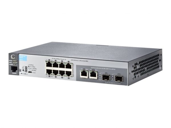 HPE Aruba 2530-8G - switch - 8 ports - managed - rack-mountable (J9777A)