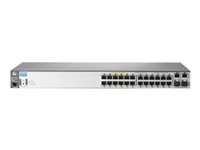 HPE Aruba 2620-24-PPoE+ - switch - 24 ports - managed - rack-mountable (J9624A)