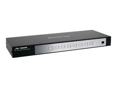 IOGEAR AVIOR GHSW8181 - video/audio switch - 8 ports - rack-mou (AVIOR-GHSW8181)