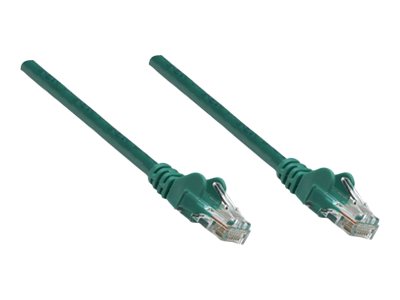 Intellinet Network Patch Cable, Cat5e, 3m, Green, CCA, U/UTP, PVC,  (ITL-319782)