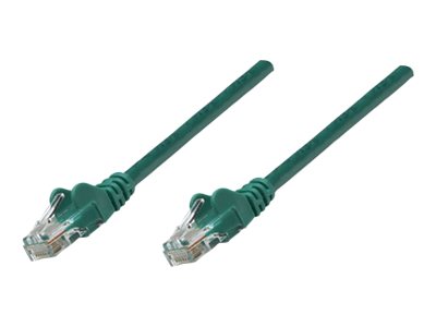 Intellinet Network Patch Cable, Cat5e, 3m, Green, CCA, U/UTP, PVC,  (ITL-319782)