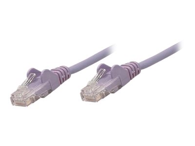 Intellinet patch cable - 10 ft - purple (ITL-453486)