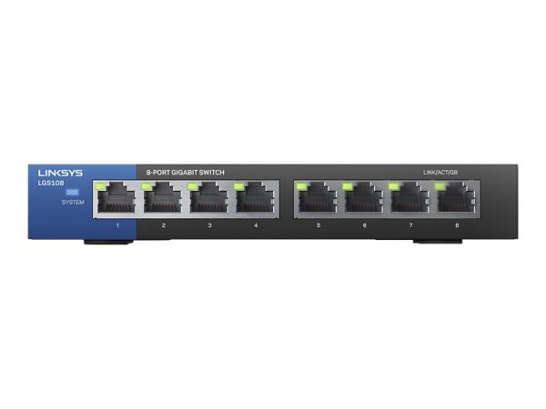 Linksys Business LGS108 - switch - 8 ports - unmanaged (LI-LGS108)
