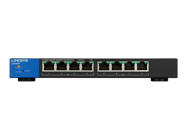 Linksys Business Smart LGS308P - switch - 8 ports - managed (LI-LGS308P)