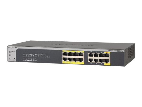 NETGEAR GS516TP - switch - 16 ports - managed - rack-mounta (NET-GS516TP-100NAS)