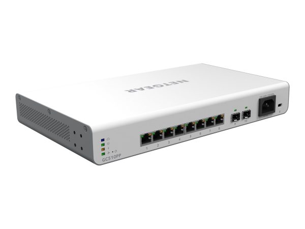 NETGEAR Smart GC510PP - switch - 10 ports - smart - rack-mo (NET-GC510PP-100NAS)