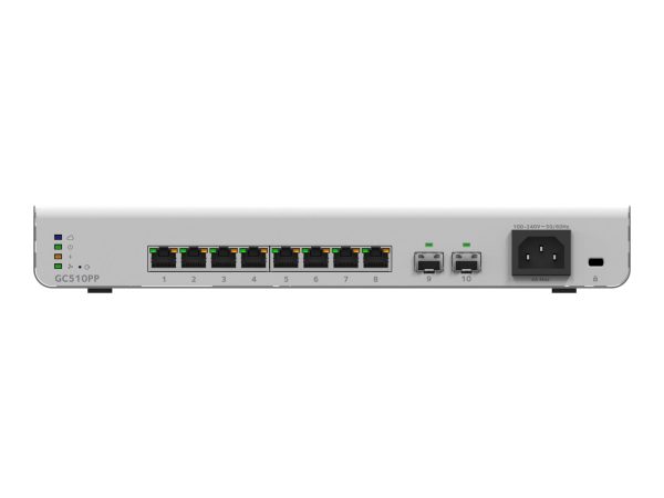 NETGEAR Smart GC510PP - switch - 10 ports - smart - rack-mo (NET-GC510PP-100NAS)
