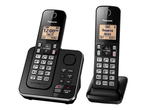 Panasonic KX-TGC362 - cordless phone - answering system with caller (KX-TGC362B)