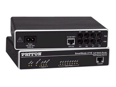 Patton SmartNode VoIP Media Gateway SN4118/JS/EUI - VoIP pho (PAT-SN4118-JS-EUI)