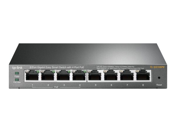 TP-Link Easy Smart TL-SG108PE - switch - 8 ports - smart (TL-SG108PE)