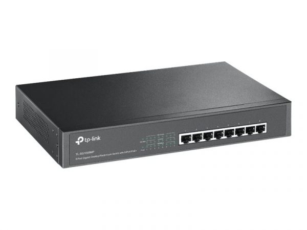 TP-Link TL-SG1008MP - switch - 8 ports - unmanaged - rack-mountabl (TL-SG1008MP)