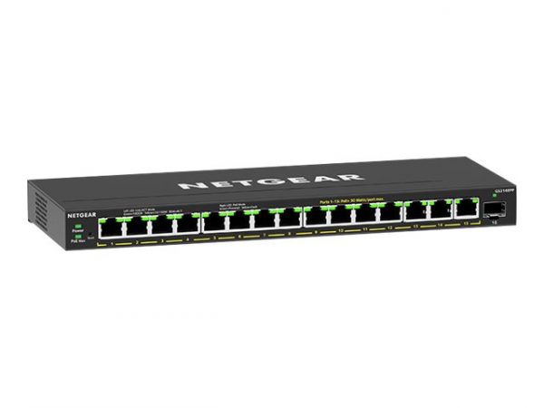 NETGEAR 16-Port High-Power PoE+ Gigabit Ethernet Plus Switch ( (GS316EPP-100NAS)