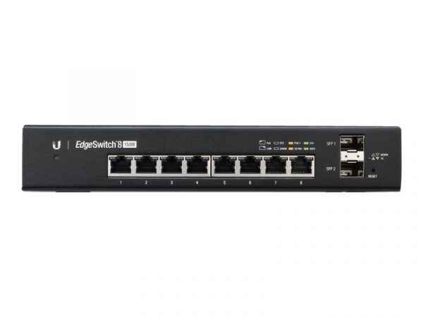 Ubiquiti EdgeSwitch 8 - switch - 8 ports - managed - rack-mounta (UBI-ES-8-150W)