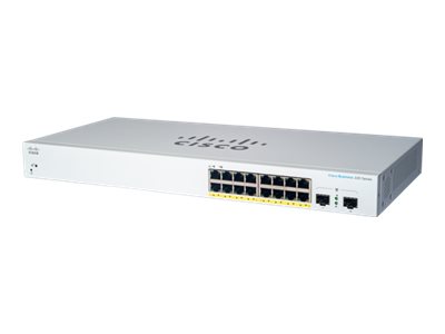 Cisco Business 220 Series CBS220-16P-2G - switch - 18 ports - sm (CBS220-16P-2G)
