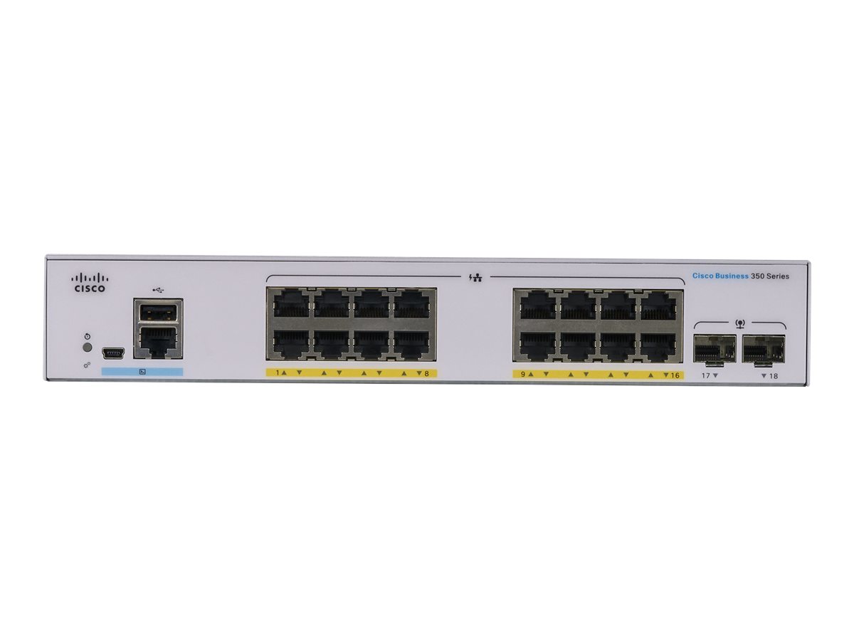 Cisco Business 350 Series 350-16FP-2G - switch - 16 ports - man (CBS350-16FP-2G)